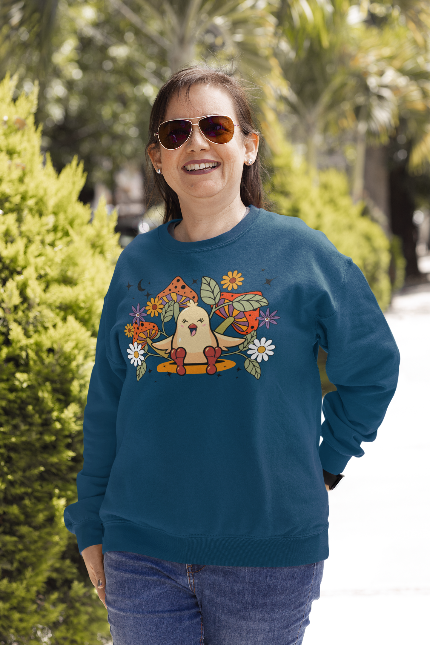 PsyChicks Annie in The Magical Garden Sweatshirt